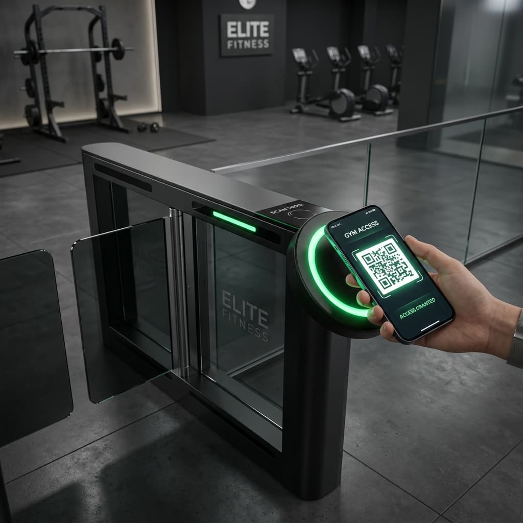 Molinete y Escáner QR NodoFit